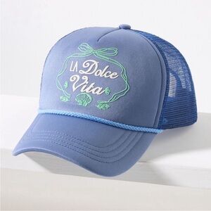Anthro La Dolce Vita Anthropologie Coastal Trucker Hat